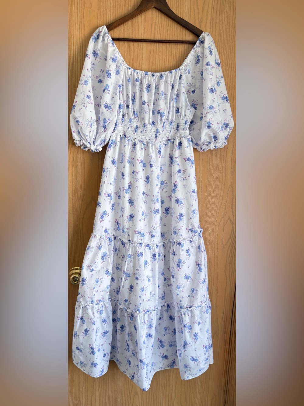 LoveShackFancy x Target | SZ Small | Gemma Tiered Maxi Dress Floral Puff Sleeve